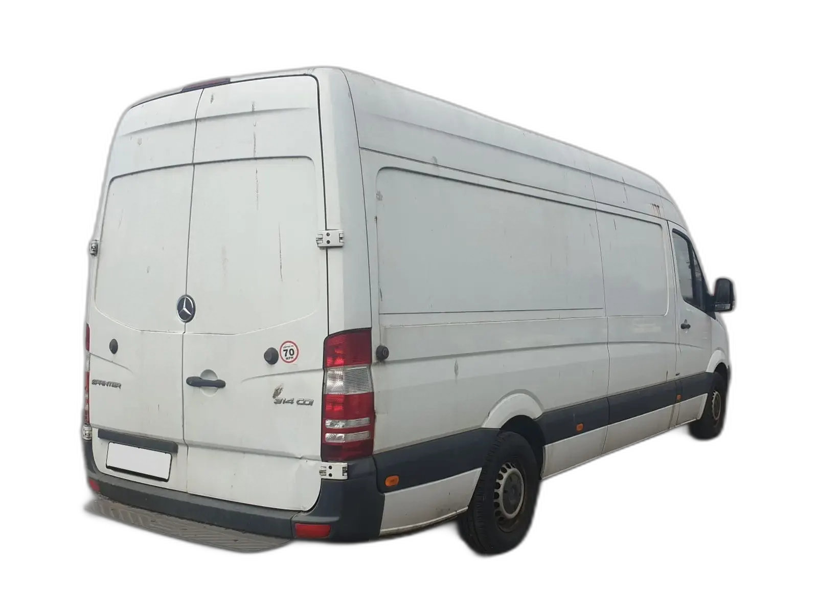 Mercedes Sprinter van rear view