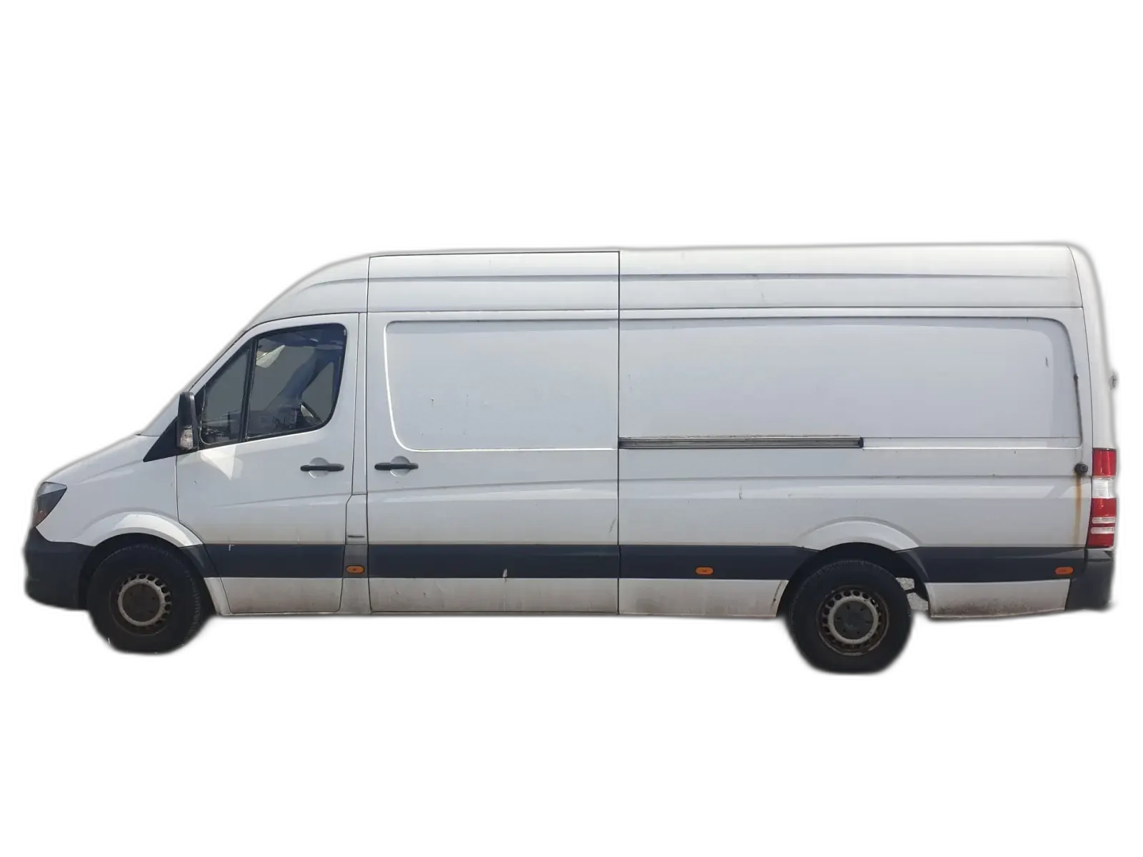 Mercedes Sprinter company van side view